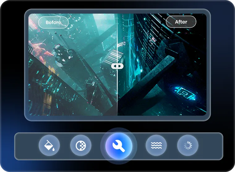 enhance effect for video repair