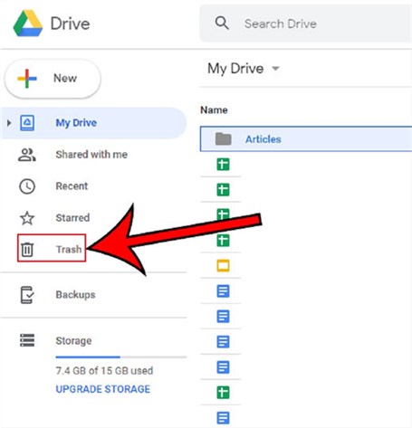 use google drive to recover deleted google sheets android