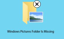 windows picture folder missing